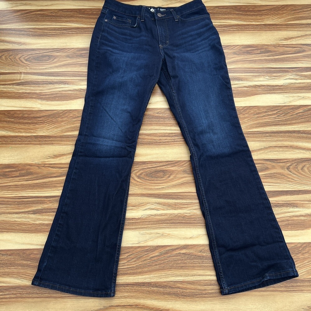 Lee Regular Fit Jeans Women's Size 10 M Blue Bootcut Mid Rise Jeans